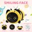 Mewaii Schwarze Katze Biene Plüschkissen 20CM Weiches Kawaii Kuscheltier für Kinder,Niedliches Katze Plüschtier,Perfektes Kuschelkissen und Geschenk