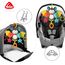 Fehn Activity-Spieltier Fledermaus – Baby Motorikspielzeug für Kinderwagen, Kinderbett und Babyschale zum Beißen, Greifen und Geräusche erzeugen - Beißring Spielzeug für Babys und Kinder ab 0+ Monaten