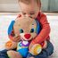 Fisher-Price Lernspaß-Hündchen mit drei Stufen | sprechendes Kuscheltier mit Musik als Kinderspielzeug und Baby Spielzeug | Interaktiver Teddybär, Version: Französisch, FPM44