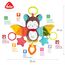 Fehn Activity-Spieltier Fledermaus – Baby Motorikspielzeug für Kinderwagen, Kinderbett und Babyschale zum Beißen, Greifen und Geräusche erzeugen - Beißring Spielzeug für Babys und Kinder ab 0+ Monaten