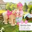 BABY born, Puppenpferd, BABY born My Cute Horse, interaktives Pferd mit Lauf-und Soundfunktion, Plüsch, rosa Sattel und Zaumzeug sowie Pins zum Dekorieren, 831168, Zapf Creation