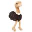 Uni-Toys - Strauß mit wendbarer Haube - Boy/Girl - Baby-Shower-Party Geschenk - 28 cm (Höhe) - Plüschtier, Kuscheltier