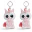 NICI Glubschis: Das Original – Glubschis Schlüsselanhänger Einhorn Milky-Fee 9 cm – Einhorn Kuscheltieranhänger mit Schlüsselring für Schlüsselband, Schlüsselbund & Schlüsselhalter, Unisex– 45551