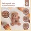 Bieco Kuscheltier Bär Mika mit Rassel | Teddybär aus Bouclé | Baby Plüsch Bär Stofftier | Plüschtier Teddy Rassel Tedy Bear Kuscheltier Plüschtier Baby Gute Besserung Teddy Bär ab 0 Monate
