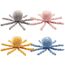 Nattou 877558 Kuscheltier Oktopus, Für Neugeborene und Frühchen, 23 cm, Lapidou, Grau
