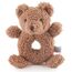 Bieco Kuscheltier Bär Mika mit Rassel | Teddybär aus Bouclé | Baby Plüsch Bär Stofftier | Plüschtier Teddy Rassel Tedy Bear Kuscheltier Plüschtier Baby Gute Besserung Teddy Bär ab 0 Monate
