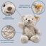 Steiff Soft Cuddly Friends Honey Teddybär hellgrau 28 cm, Teddy aus flauschigem Plüsch, Grau