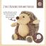 Bieco Plüschtier Igel Baby mit Rassel | ca. 12 cm | Niedliches Kuscheltier | Rassel | Schlafhilfe