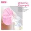 NEWGO 3-in-1 Kühlpads Brust Stillen, 2 Stück Kühlpads für die Brust, Weicher Stoff Zurück Fleece(Rosa) 20cm X 17cm