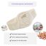 Babyjem Kirschkernkissen - Größenverstellbarer Wärmekissen für Babys - Dinkelkissen ideal geeignet bei Bauchschmerzen & Blähungen - Körnerkissen aus 100% Baumwolle Weiß