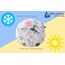 Medi Partners Kirschkernkissen Mikrowelle für Babys 180g rund 15cm Körnerkissen Wärmekissen 100% Baumwolle Öko Natur - Kirschkernkissen Wärme + Kältetherapie Massagetherapie (rosa Blüten)