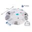 Medi Partners Kirschkernkissen Mikrowelle für Babys 180g rund 15cm Körnerkissen Wärmekissen 100% Baumwolle Öko Natur - Kirschkernkissen Wärme + Kältetherapie Massagetherapie (Teddybär)