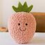 champracer Plüschtier Stofftier Obst Plüschtier Plüschkissen Spielzeug, Kissen Puppe Wurfkissen, Schmusetier Geschenk für Kinder Mädchen Jungen (25 cm,Erdbeere)