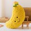 champracer Plüschtier Stofftier Obst Plüschtier Plüschkissen Spielzeug, Kissen Puppe Wurfkissen, Schmusetier Geschenk für Kinder Mädchen Jungen (25 cm,Banane)