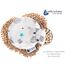 Medi Partners Kirschkernkissen Mikrowelle für Babys 180g rund 15cm Körnerkissen Wärmekissen 100% Baumwolle Öko Natur - Kirschkernkissen Wärme + Kältetherapie Massagetherapie (Teddybär)