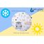 Medi Partners Kirschkernkissen Mikrowelle für Babys 180g rund 15cm Körnerkissen Wärmekissen 100% Baumwolle Öko Natur - Kirschkernkissen Wärme + Kältetherapie Massagetherapie (Lichtung)