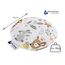 Medi Partners Kirschkernkissen Mikrowelle für Babys 180g rund 15cm Körnerkissen Wärmekissen 100% Baumwolle Öko Natur - Kirschkernkissen Wärme + Kältetherapie Massagetherapie (Reh)