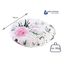 Medi Partners Kirschkernkissen Mikrowelle für Babys 180g rund 15cm Körnerkissen Wärmekissen 100% Baumwolle Öko Natur - Kirschkernkissen Wärme + Kältetherapie Massagetherapie (rosa Blüten)