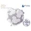 Medi Partners Kirschkernkissen Mikrowelle für Babys 180g rund 15cm Körnerkissen Wärmekissen 100% Baumwolle Öko Natur - Kirschkernkissen Wärme + Kältetherapie Massagetherapie (Miki)