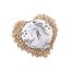 Medi Partners Kirschkernkissen Mikrowelle für Babys 180g rund 15cm Körnerkissen Wärmekissen 100% Baumwolle Öko Natur - Kirschkernkissen Wärme + Kältetherapie Massagetherapie (Graue Blumen)