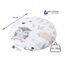 Medi Partners Kirschkernkissen Mikrowelle für Babys 180g rund 15cm Körnerkissen Wärmekissen 100% Baumwolle Öko Natur - Kirschkernkissen Wärme + Kältetherapie Massagetherapie (Lichtung)