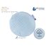 Medi Partners Kirschkernkissen Mikrowelle für Babys 180g rund 15cm Körnerkissen Wärmekissen 100% Baumwolle Öko Natur - Kirschkernkissen Wärme + Kältetherapie Massagetherapie (Blau Waffel)