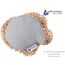 Medi Partners Kirschkernkissen Mikrowelle für Babys 180g rund 15cm Körnerkissen Wärmekissen 100% Baumwolle Öko Natur - Kirschkernkissen Wärme + Kältetherapie Massagetherapie (Grau Waffel)