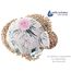 Medi Partners Kirschkernkissen Mikrowelle für Babys 180g rund 15cm Körnerkissen Wärmekissen 100% Baumwolle Öko Natur - Kirschkernkissen Wärme + Kältetherapie Massagetherapie (rosa Blüten)