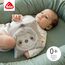 Fehn Kirschkernkissen Faultier – Kuschelkissen mit entnehmbarem Wärme-/ Kältesäckchen für Babys und Kleinkinder
