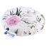 Medi Partners Kirschkernkissen Mikrowelle für Babys 180g rund 15cm Körnerkissen Wärmekissen 100% Baumwolle Öko Natur - Kirschkernkissen Wärme + Kältetherapie Massagetherapie (rosa Blüten)