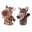 Sharplace Handpuppen Tierhandpuppen für Kinder Plüschtiere Erzählen Geschichte, Unterrichten, im Vorschulalter und als Geburtstagsgeschenk, Rollenspiel, Wolf Handpuppe + Giraffe Handpuppe