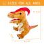 Dinosaurier Spielzeug Dinosaurier Puppen für Kinder, Dinosaurier Handpuppen, Dinosaurier Plüsch Kuscheltiere, Fingerpuppen, Geschenke, Dinosaurier Spielzeug ab 3 4 5 6