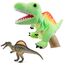 JUSTQUNSEEN Dinosaurier Handpuppen Dinosaurier Spielzeug, Dinosaurier Puppen für Kinder, Dinosaurier Kuscheltiere, Fingerpuppen, Geschenke, Dinosaurier Spielzeug ab 3 4 5 6