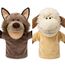 LOMTRATS Handpuppen für Kinder, Kleinkind enthält Wolf, Tiger, Löwe, AFFE und bewegliche offene Münder, perfekt zum Geschichtenerzählen, Unterrichten, im Vorschulalter und als Geburtstagsgeschenk