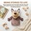 LOMTRATS Tierhandpuppen für Kinder, Kleinkind enthält Wolf, Tiger, Löwe, AFFE und bewegliche offene Münder, perfekt zum Geschichtenerzählen, Unterrichten, im Vorschulalter und als Geburtstagsgeschenk