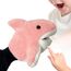 Sharplace Handpuppen Tierhandpuppen für Kinder Plüschtiere Erzählen Geschichte, Unterrichten, im Vorschulalter und als Geburtstagsgeschenk, Rollenspiel, Rosa Hai Handpuppe