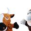 Sharplace Handpuppen Tierhandpuppen für Kinder Plüschtiere Erzählen Geschichte, Unterrichten, im Vorschulalter und als Geburtstagsgeschenk, Rollenspiel, Orang-utan + Rinder