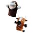 Sharplace Handpuppen Tierhandpuppen für Kinder Plüschtiere Erzählen Geschichte, Unterrichten, im Vorschulalter und als Geburtstagsgeschenk, Rollenspiel, Orang-utan + Rinder