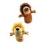 Sharplace Handpuppen Tierhandpuppen für Kinder Plüschtiere Erzählen Geschichte, Unterrichten, im Vorschulalter und als Geburtstagsgeschenk, Rollenspiel, Löwe + Gelber Löwe