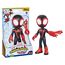 Marvel Spidey und Seine Super-Freunde – 22,5 cm Supergroße Miles Morales Action-Figur mit beweglichem Kopf & Armen, Web-Zubehör – Vorschulspielzeug für Kinder ab 3 Jahren – Bekannt aus Disney+
