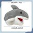 Sharplace Handpuppen Tierhandpuppen für Kinder Plüschtiere Erzählen Geschichte, Unterrichten, im Vorschulalter und als Geburtstagsgeschenk, Rollenspiel, Grau Hai Handpuppe