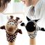 Sharplace Handpuppen Tierhandpuppen für Kinder Plüschtiere Erzählen Geschichte, Unterrichten, im Vorschulalter und als Geburtstagsgeschenk, Rollenspiel, Giraffe + Zebra