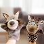 Sharplace Handpuppen Tierhandpuppen für Kinder Plüschtiere Erzählen Geschichte, Unterrichten, im Vorschulalter und als Geburtstagsgeschenk, Rollenspiel, Giraffe+ Fuchs