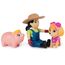 PAW PATROL Hero Pups – Actionfiguren-Set mit 1 Skye Hundefigur, 1 Bäuerin Yumi Figur und 1 Schweinchen, Spielzeug geeignet für Kinder ab 3 Jahren