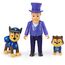 PAW PATROL Hero Pups – Actionfiguren-Set mit 1 Chase Hundefigur, 1 Chaos-Kätzchen Figur und 1 Bürgermeister Besserwisser Figur, Spielzeug geeignet für Kinder ab 3 Jahren