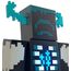 MINECRAFT Wärter Figur - Actionfigur mit Lichtern, Geräuschen und Angriffsmodus, für abenteuerlustige Videospieler und Fans ab 6 Jahren, HHK89, Black - Guardiano
