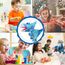 JUSTQUNSEEN Dinosaurier Handpuppen Dinosaurier Spielzeug, Dinosaurier Puppen für Kinder, Dinosaurier Kuscheltiere, Fingerpuppen, Geschenke, Dinosaurier Spielzeug ab 3 4 5 6