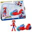 SPIDEY AND HIS AMAZING FRIENDS Marvel Spidey Figur mit Motorrad, Spielzeug für Jungs und Mädchen ab 3 Jahren
