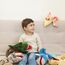 JUSTQUNSEEN Dinosaurier Handpuppen Dinosaurier Spielzeug, Dinosaurier Puppen für Kinder, Dinosaurier Kuscheltiere, Fingerpuppen, Geschenke, Dinosaurier Spielzeug ab 3 4 5 6