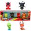 Miraculous Bandai Ladybug und Cat Noir Surprise 4 Pack | 4 Kwami Figuren im Inneren | Mystery Toys Sammeln Sie alle Figuren mit Juwelen zum Spielen und Präsentieren